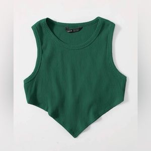 Shein asymmetrical cropped tank top